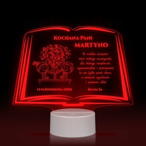 STATUETKA LED KSIĘGA super pomysł na prezent dla nauczyciela