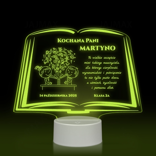 STATUETKA LED KSIĘGA super pomysł na prezent dla nauczyciela
