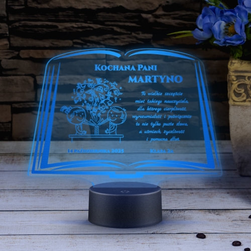 STATUETKA LED KSIĘGA super pomysł na prezent dla nauczyciela
