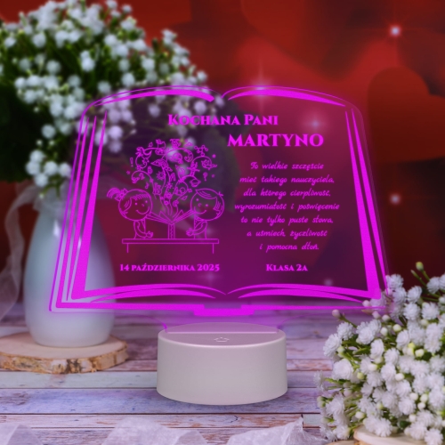 STATUETKA LED KSIĘGA super pomysł na prezent dla nauczyciela