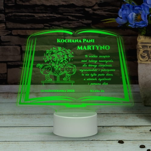 STATUETKA LED KSIĘGA super pomysł na prezent dla nauczyciela