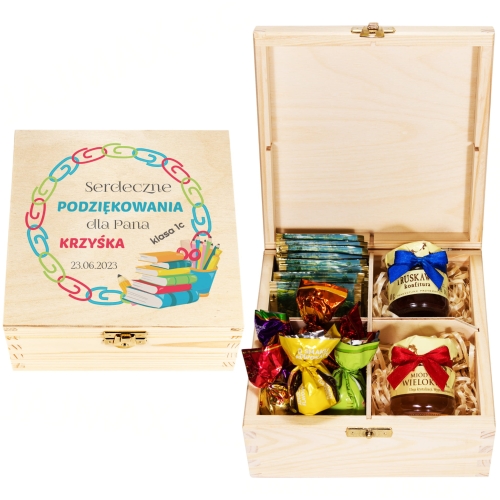 PUDEŁKO PREZENTOWE ZESTAW upominkowy dla nauczyciela