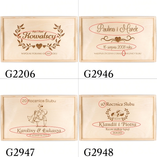 PREZENT NA ROCZNICĘ ŚLUBU stolik śniadaniowy z grawerem