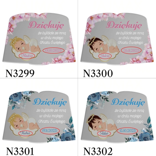  Niezwykłe Upominki na Chrzest - Magnes Srebrna Biblia Dla Gości