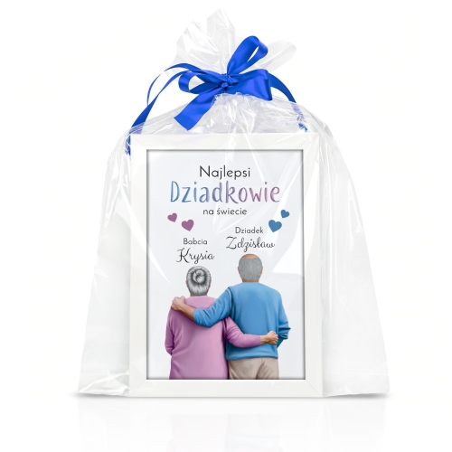 PLAKAT A4 wyjątkowy upominek na Dzień Babci i Dziadka z dedykacją