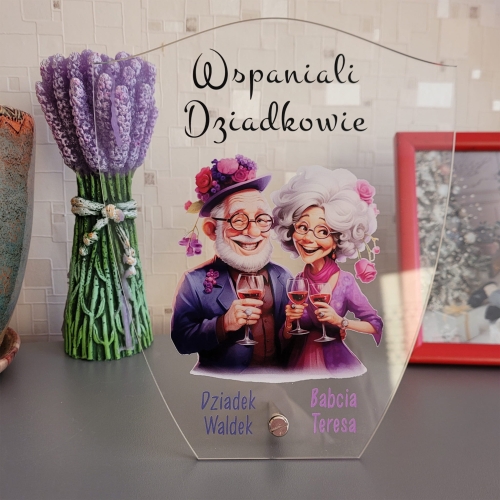 SUPER PREZENT DLA DZIADKÓW statuetka wspaniali dziadkowie imiona