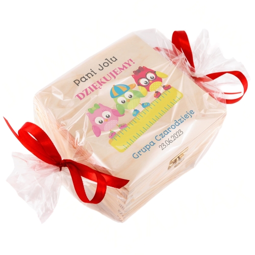 PUDEŁKO I ZESTAW HERBAT podziękowanie dla nauczyciela