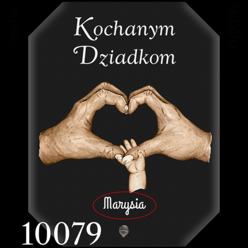 Wyjątkowy prezent dla babci i dziadka STATUETKA AKRYLOWA DŁONIE