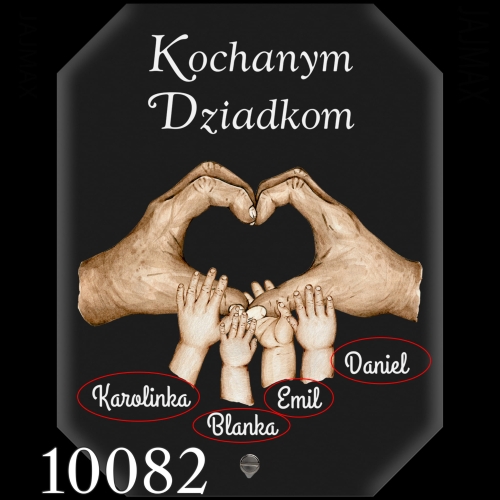 Wyjątkowy prezent dla babci i dziadka STATUETKA AKRYLOWA DŁONIE