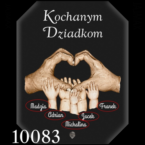 Wyjątkowy prezent dla babci i dziadka STATUETKA AKRYLOWA DŁONIE