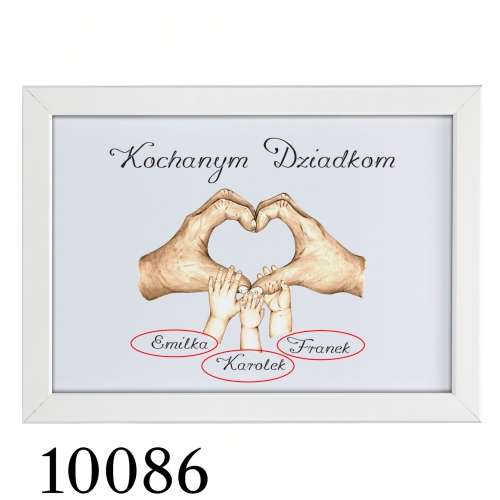 PIĘKNA RAMKA A4 dla babci i dziadka pomysł na prezent od wnuków