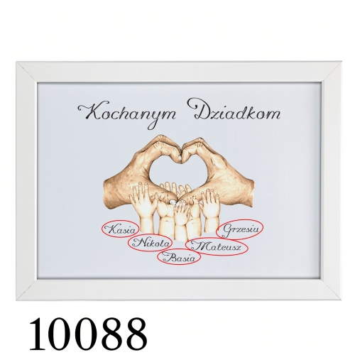 PIĘKNA RAMKA A4 dla babci i dziadka pomysł na prezent od wnuków