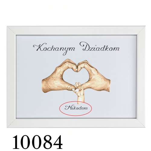 PIĘKNA RAMKA A4 dla babci i dziadka pomysł na prezent od wnuków