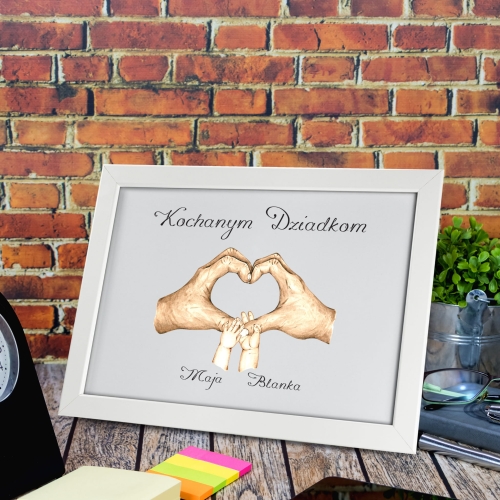 PIĘKNA RAMKA A4 dla babci i dziadka pomysł na prezent od wnuków