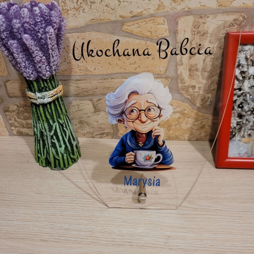 WYJĄTKOWY PREZENT DLA BABCI piękna statuetka z imieniem babci