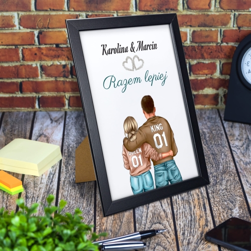 PLAKAT DLA ZAKOCHANYCH romantyczny prezent dla Niej dla Niego