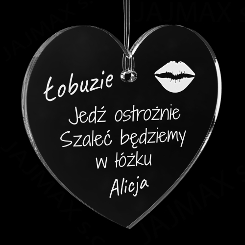 ZAWIESZKA DO AUTA pomysł na prezent dla chłopaka na Walentynki