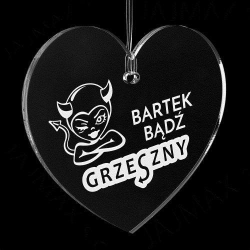 ZAWIESZKA DO SAMOCHODU prezent na Walentynki dla kierowcy grawer