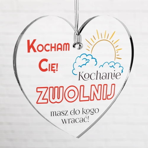 PREZENT NA WALENTYNKI zestaw poduszka kubek zawieszka Dzień Dobry