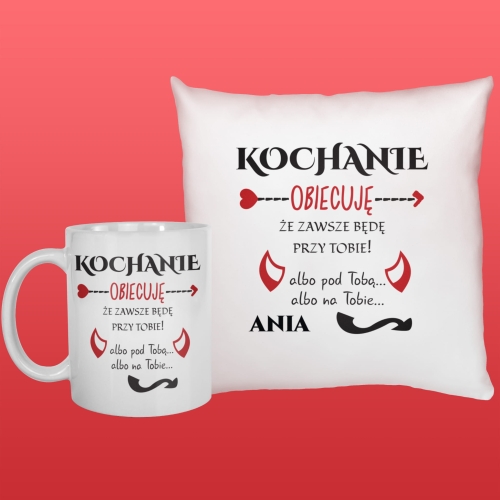 ZESTAW PREZENTOWY NA WALENTYNKI dla żony dla męża ZABAWNY NADRUK