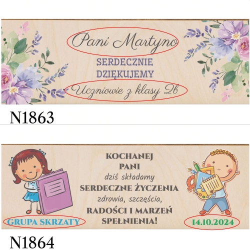 SKRZYNKA ZESTAW zakładka prezent dla nauczyciela