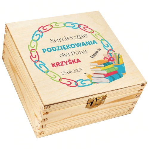 HERBACIARKA Z MEDALEM dla nauczyciela nauczycielki nadruk