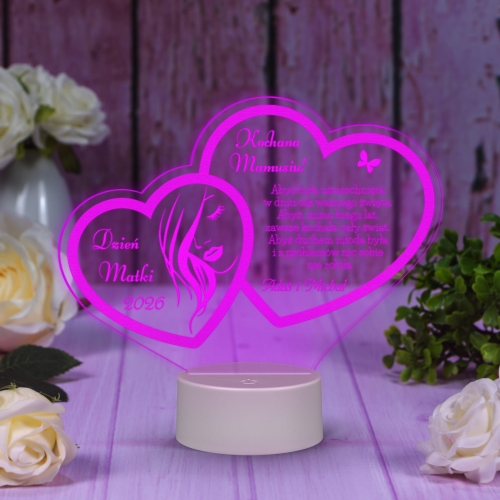 STATUETKA LED nowoczesny prezent dla mamy na Dzień Matki