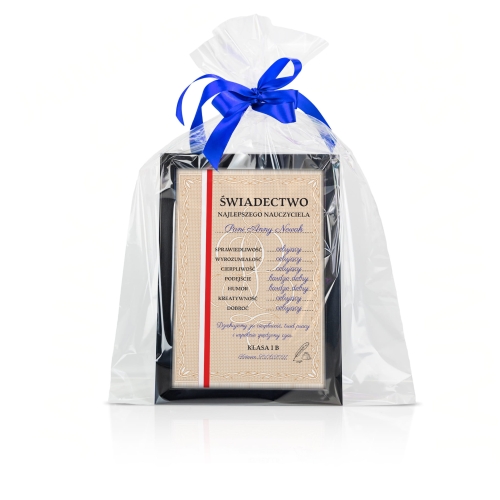 SZKOŁA POLICEALNA świadectwo w ramce DLA NAUCZYCIELA 