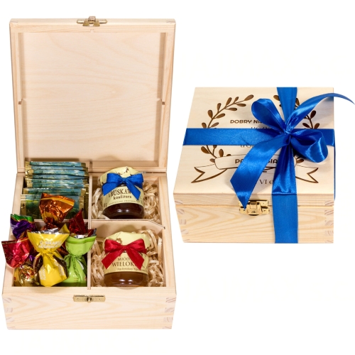 PODZIĘKOWANIA DLA WYCHOWAWCZYNI pudełko prezentowe z grawerem