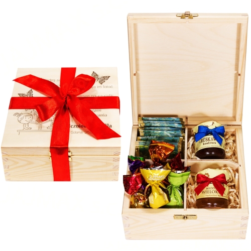 ZAKOŃCZENIE ROKU PREZENT DLA NAUCZYCIELA praliny miody podpis