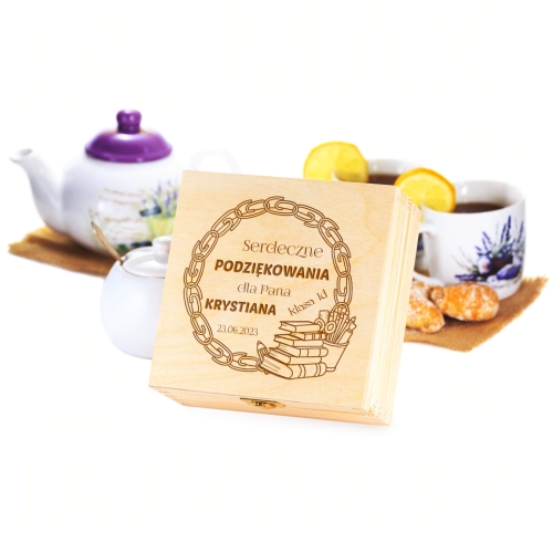 ORYGINALNY PREZENT DLA NAUCZYCIELKI zestaw słodyczy w pudełku