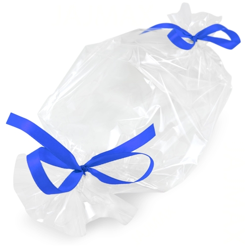 Woreczek celofanowy 40x60 - NIEBIESKIE WSTĄŻKI