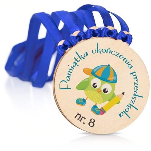 Medal dla ucznia PAMIĄTKA NA ZAKOŃCZENIE ROKU szkolnego nadruk