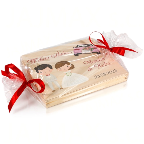 PUDEŁKO NA PIENIĄDZE prezent na wesele dla Pary Młodej wierszyk