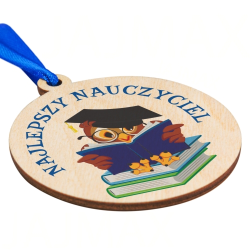 Medal dla ucznia PAMIĄTKA NA ZAKOŃCZENIE ROKU szkolnego nadruk