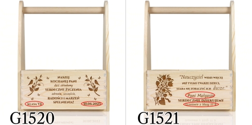 Nosidło na kwiaty PREZENT DLA WYCHOWAWCZYNI nauczycielki grawer